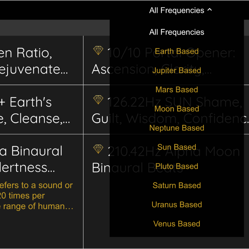 Planetary Frequencies