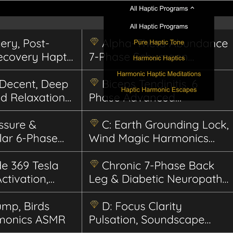 Haptic Programs
