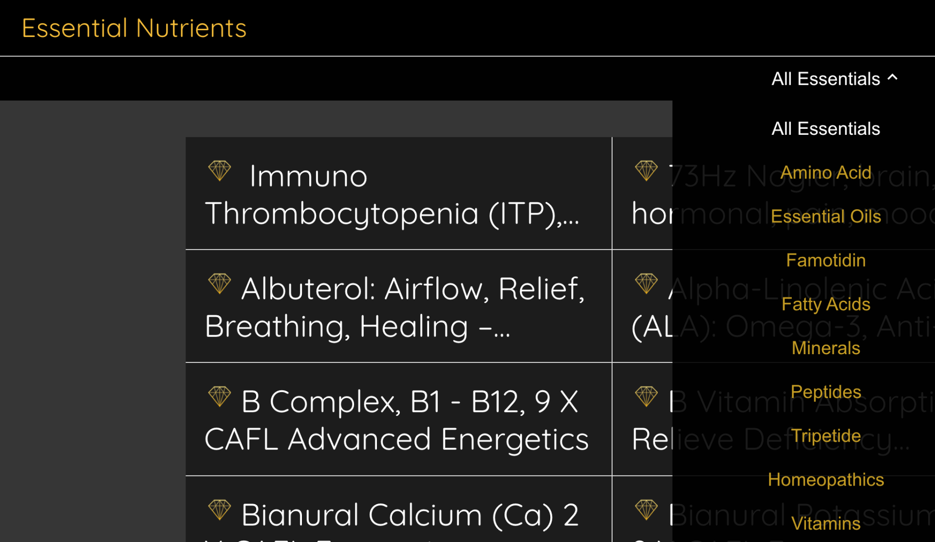 Essential Nutrients