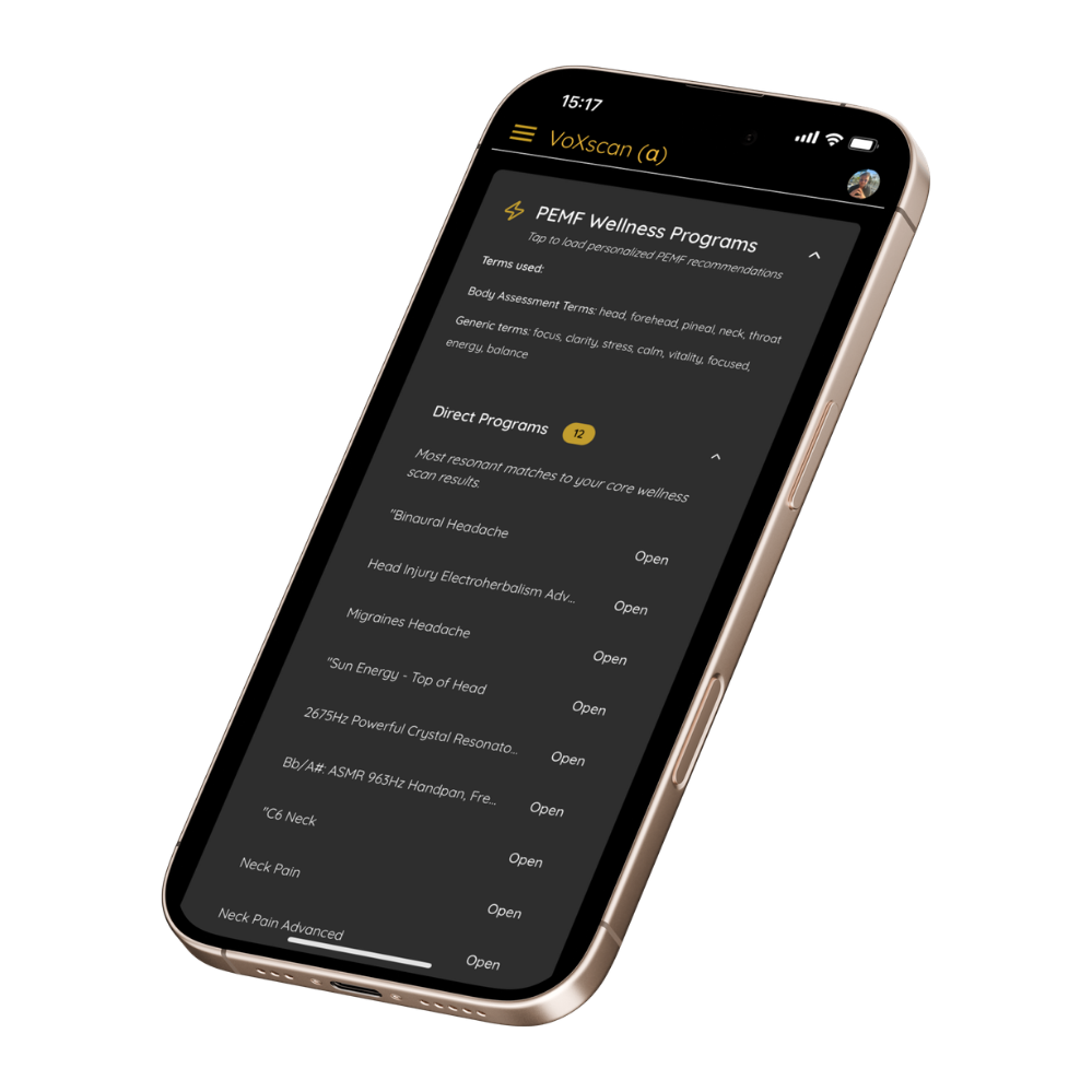 VoXscan PEMF Wellness Programs